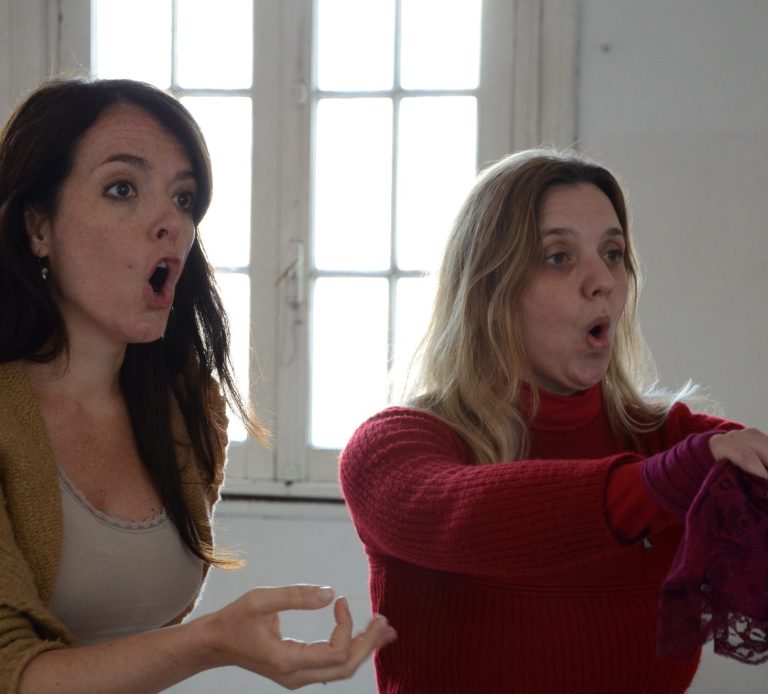 Gesangsunterricht miteiner Frau